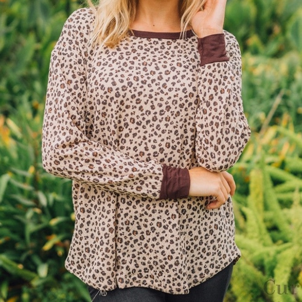 Animal print long sleeve- HoneyMe